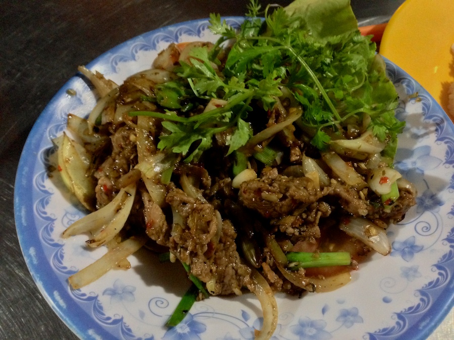 my very spicy beef dish