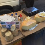 local cheeses at the market