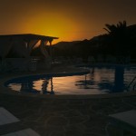 sunset island house pool